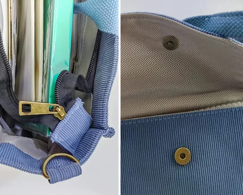Vista 7 de Bolso de mano de pana para mujer, bolso de mano, bolso universitario, bolsa de viaje, bolsa cruzada, bolsa de mensajero, bolso de mano 2024