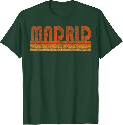 Vista 90 de clásico Retro Madrid playera, hombre 3XL, Asphalt Negro