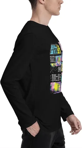 Vista 3 de Saint Anime Seiya - Camisetas unisex de algodón para hombre, de manga larga, color negro