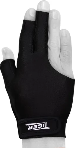 Vista 2 de Tiger X - Guante de billar, color negro, para mano derecha de Tiger Products
