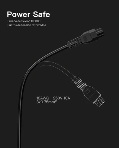 Vista 5 de Cable de carga rápida stio Compatible con Ninebot de Segway MAX G3/G2/G30/G30P/P65/P100S/F60, cable de alimentación de carga de 3 puntas, cable