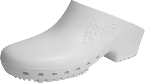 Vista 22 de CALZURO Zuecos de Trabajo Clásicos Sin Agujeros - Zuecos de Enfermería Unisex - Zapatos Antideslizantes - Zapatos de Cocina de Goma Autoclavables