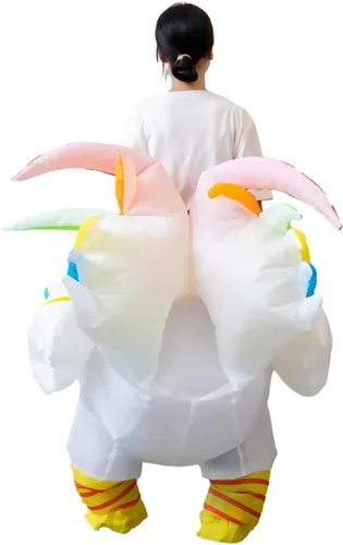 Vista 5 de BERVYOSW Disfraz inflable de Navidad para adultos, divertidos disfraces de Halloween para hombres y mujeres, fiestas de vacaciones, cosplay