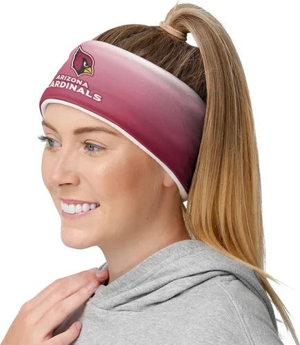 Vista 111 de FOCO Diadema de moda para mujer con logotipo de equipo de la NFL Gradiente impreso.
