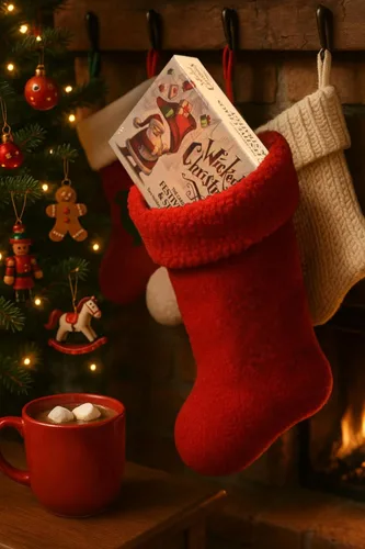 Vista 7 de Divertido juego de cartas navideñas para familias y amigos Edades 7+, 3–6 jugadores, gran regalo secreto de Papá Noel y relleno de calcetín
