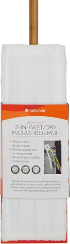 Vista 5 de Full Circle Mighty Mop - Cabezal de microfibra 2 en 1, color blanco