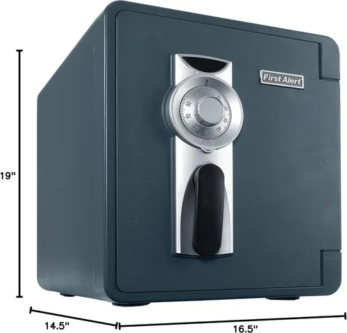 Vista 9 de Caja fuerte Honeywell, resistente al fuego, impermeable, con cerradura de combinación, 2087F, 0 volts