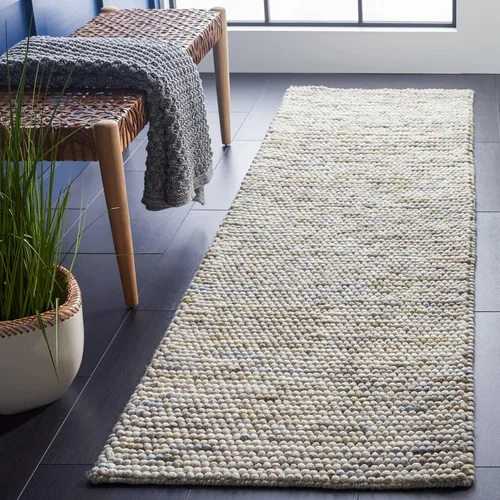 Vista 85 de SAFAVIEH Natura Collection - Alfombra decorativa, 2 x 3 pies, color beige, mezcla de lana hecha a mano, diseño texturizado, ideal para pasillo