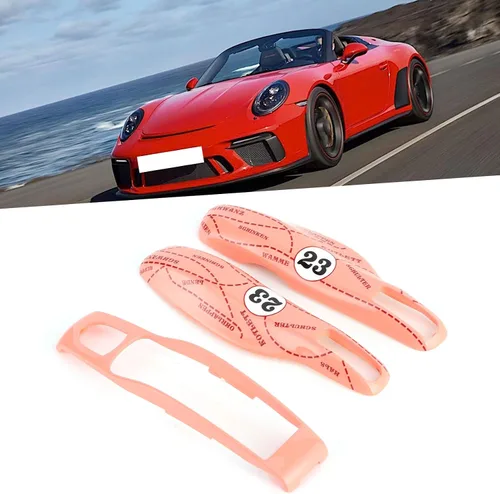 Vista 2 de Carcasa para llave de coche, funda de cerdo rosa para llave de automóvil, funda protectora rosa compatible con Cayenne 911