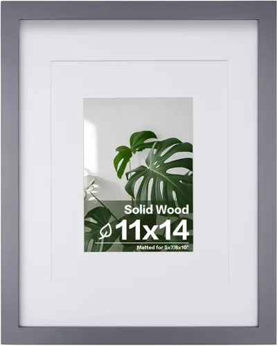 Vista 112 de Egofine - Portarretratos de 4 x 6 pulgadas, de madera maciza con plexiglás, para fotos de 3.5 x 5 con paspartú o de 4 x 6 sin paspartú, para colocar