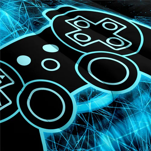 Vista 4 de Ropa de cama gamer, juegos de ropa de cama gaming para niños, juegos de ropa de cama tamaño twin para niños, juegos de ropa de cama para niños Gm229