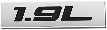Vista 10 de 1.5L Negro/Cromo Aleación de Aluminio Auto Maletero Puerta Guardabarros Parachoques Insignia Calcomanía Emblema Cinta Adhesiva Pegatina