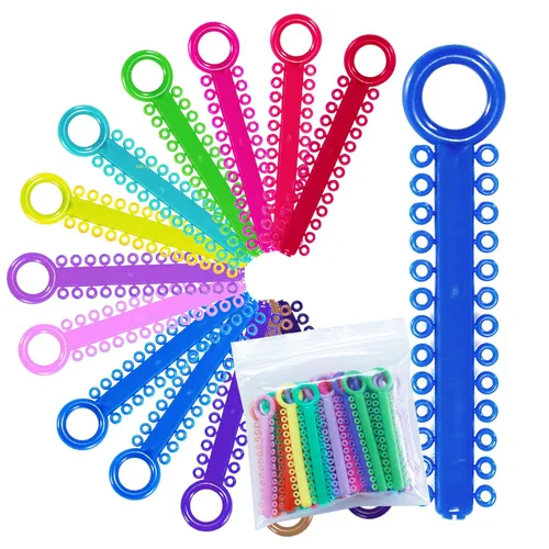 Vista 17 de 1040 Power Sticks Ligaduras Ataduras de ligadura ortodóntica O-Ties, Bandas elásticas de ligadura, Ataduras elásticas Anillos en O Bandas elásticas