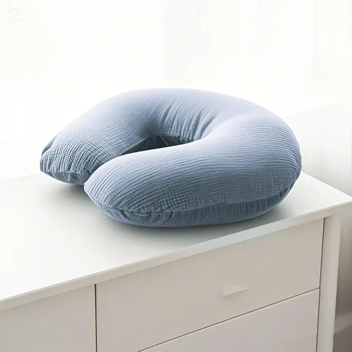 Vista 7 de Fundas de almohada de muselina de lactancia, paquete de 2, fundas suaves y adorables con cierre de cremallera, fundas 100% algodón para almohadas
