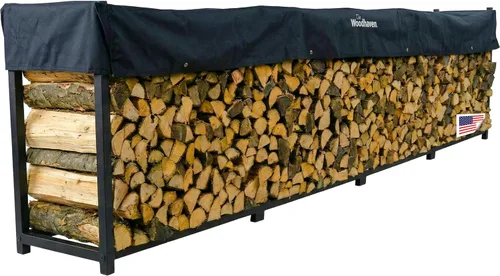 Vista 10 de Woodhaven Estante para leña de 8 pies – Fabricado en EE.UU. – Estante de almacenamiento de madera elevado de 1/2 cuerda – Mantiene la madera seca
