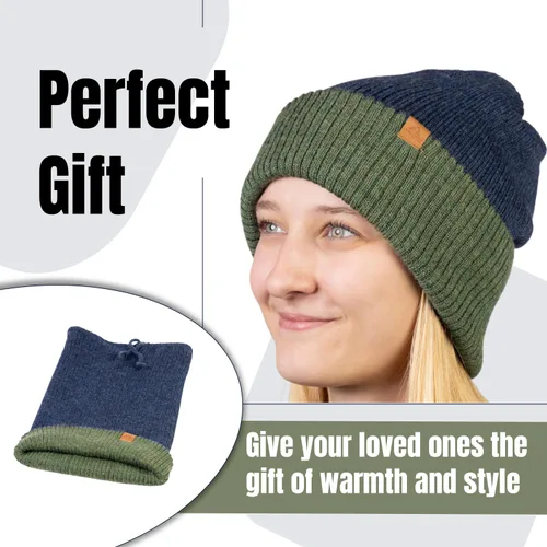 Vista 15 de Baby Alpaca Neck Warmer, Unisex Winter Warmer Hat, Neck Gaiter Scarf