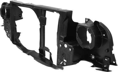 Vista 4 de ECOTRIC Soporte de radiador compatible con 2002-2008 Mini Cooper Base Modelo Replacememnt para #51647200799 MC1225101 Panel de montaje de plástico