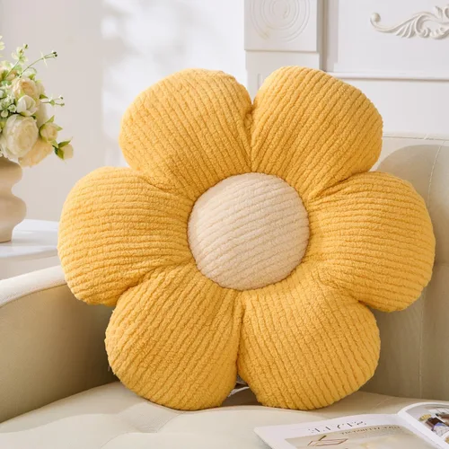 Vista 15 de Almohada de flores, almohadas azules, lindas margaritas, cojín decorativo para el hogar, para cama, sofá, sofá