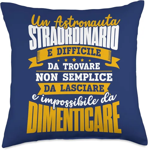 Vista 4 de Idea Regalo Per Un Astronauta Gadget Un Straordinario-Uomo Regali Tema Astronauta Throw Pillow, 16x16, Multicolor
