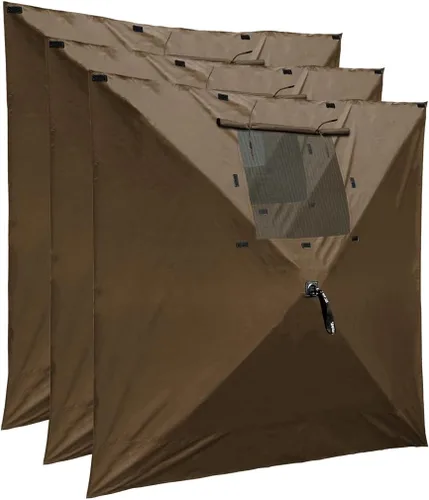Vista 5 de CLAM Panel de Viento y Sol de Instalación Rápida para Carpa Refugio con Pantalla Escape Sport con Bolsa de Transporte, Solo Accesorio, Verde