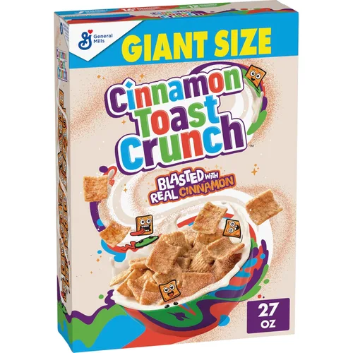 Vista 13 de Cinnamon Toast Crunch Taza de cereales para desayuno, cereal de una sola porción, 2 onzas (paquete de 12) 22g Whole Grain, No High-Fructose Corn
