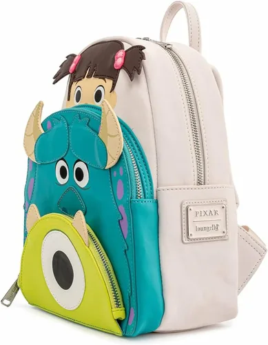 Vista 3 de Loungefly Disney Pixar Monsters Inc Boo Mike Sully Cosplay - Bolso de hombro con doble correa para mujer Multi