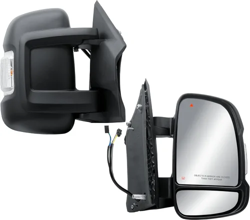 Vista 8 de Espejo lateral izquierdo del conductor, espejo eléctrico para puerta, sensor de temperatura de una sola luz, compatible con Ram Promaster 1500