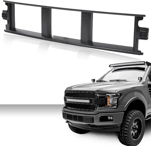 Vista 11 de G-PLUS Rejilla de inserción de panel de remate de billete horizontal inferior para parachoques delantero, compatible con Ford F150 2009 2010 2011