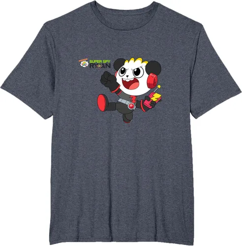 Vista 68 de Ryan's World Super Spy Combo Panda Camiseta, gris, S Asfalto