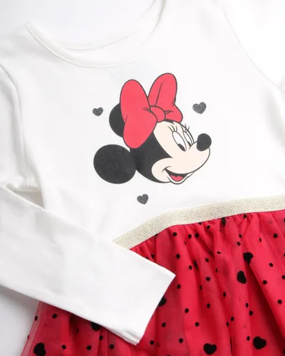 Vista 3 de Disney Vestido Encanto para niñas Vestido Mirabel Encanto para niñas Vestido tutú de princesa para niños pequeños (tamaños 2T-6X)
