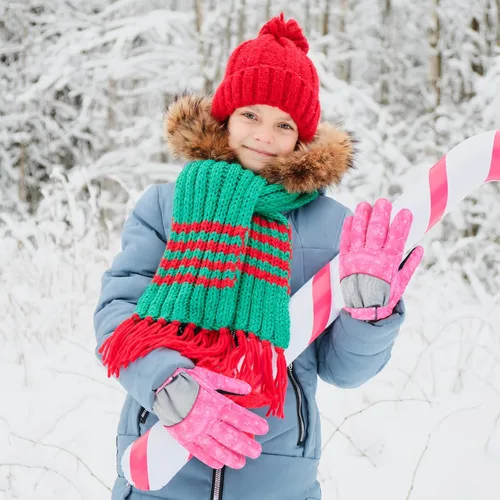 Vista 2 de Guantes de nieve y esquí de invierno para niños