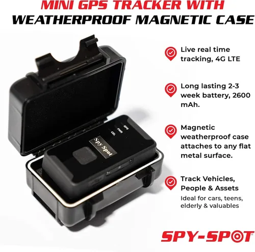 Vista 2 de SPY SPOT GL320MG 4G LTE Mini GPS Tracker con estuche magnético impermeable