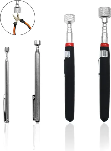 Vista 9 de Herramienta de recogida magnética flexible de 25 pulgadas, recogida de serpiente magnética flexible de 25 pulgadas de largo 2LB Bendable Spring