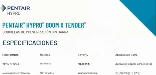 Vista 6 de Hypro Boom X-Tender - Boquilla de pulverización de fila de valla - verde
