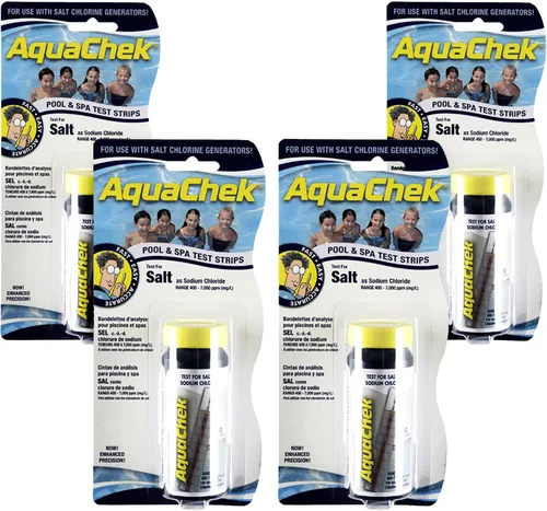 Vista 7 de AquaChek Valoradores de tiras de prueba de sal para piscinas, tiras de prueba de agua salada para cloruro de sodio, resultados rápidos y precisos