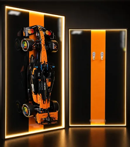 Vista 7 de Pantalla de pared con luz LED para Lego Technic 42228 McLaren MCL39 B