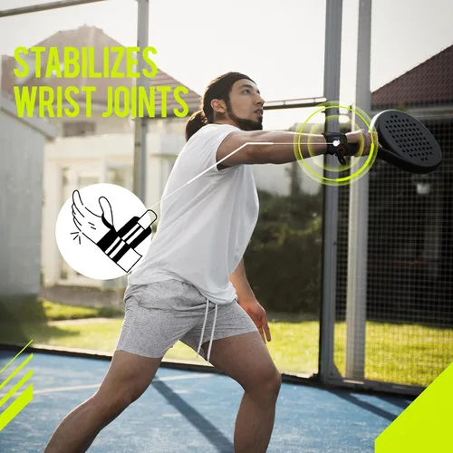 Vista 6 de Wrist Wraps for Powerlifting & Weightlifting - Adjustable 18" Straps with Thumb Loops Heavy Duty Wrist Support for Deadlift, Bench Press, Squats