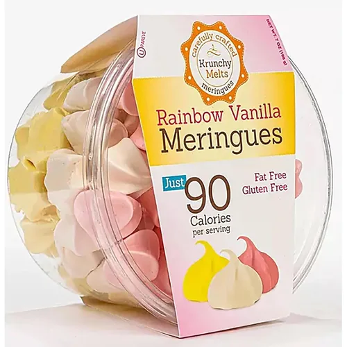 Vista 23 de Krunchy Melts Galletas originales de merengue Sabor S'mores Solo 90 calorías por porción Sin grasa, sin gluten, sin lácteos (4 onzas)