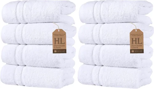 Vista 41 de Hawmam Linen - Juego de toallas de algodón turco original prémium, calidad de hotel para máxima suavidad y absorción, para cara, manos, cocina