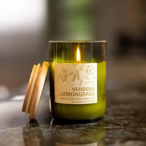 Vista 6 de Paddywax Eco Collection - Vela perfumada en tarro de cera de soja, 8 onzas, verbena y citronela Verbena y limoncillo
