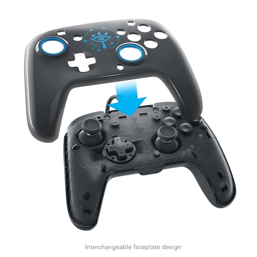 Vista 5 de PDP Gaming Zelda Wired Pro Controller Faceplate BlackGold - Nintendo Switch