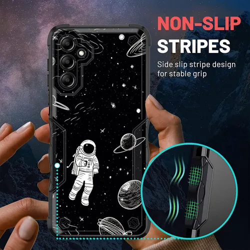 Vista 6 de Funda para Galaxy A14 5G, [Doble Capa][Protección contra Caídas de Grado Militar de 10 Pies] [Antideslizante] Funda Resistente a Prueba de Golpes