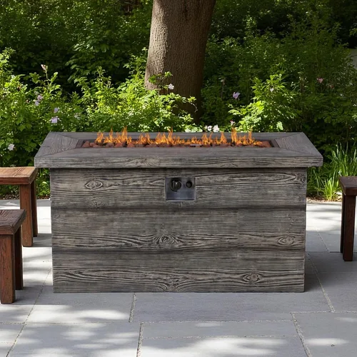 Vista 2 de Shine Company 6303GY Merida - Fogata de gas, color gris