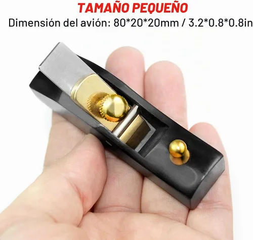 Vista 7 de Mini cepilladora de madera, plano de mano de bloque, avión de madera, herramienta de mano de madera, perfecta para carpintería, recorte, alisado