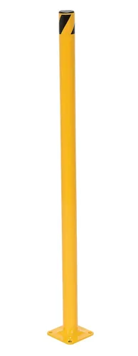 Vista 2 de Vestil BOL-36-2 Bolardo de seguridad de tubería de acero 36 In. x 1-3/4 In. amarillo