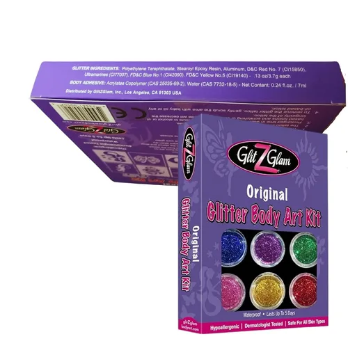 Vista 7 de Kit de tatuajes con purpurina