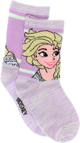 Vista 5 de Disney Frozen - Juego de calcetines para niñas pequeñas