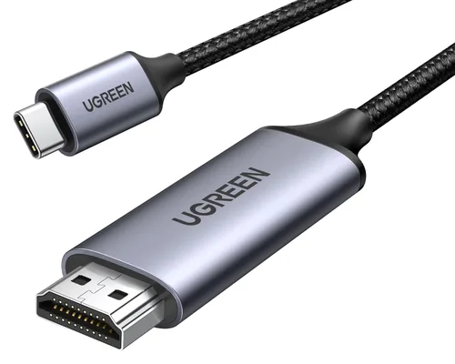 Vista 11 de UGREEN Cable USB C a HDMI (4K @60Hz) de 3.3 pies, adaptador tipo C a HDMI, Thunderbolt 4/3 a HDMI para oficina en casa, compatible con iPhone 17 Pro
