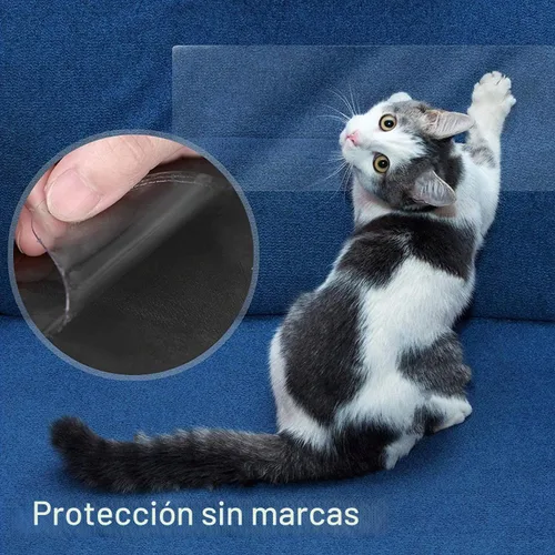Vista 7 de KEBE Protector de arañazos para puerta, protege la pared de tus muebles con una cubierta transparente de alta calidad resistente para arañazos