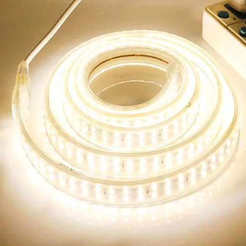 Vista 3 de SUYOOULIN Tira de luces LED, AC110V-130V Waterpoof IP68 3.3 pies/3.3 ft superbrillante, 7000 lúmenes, 5730, 240 LEDs/m, tira de luces LED